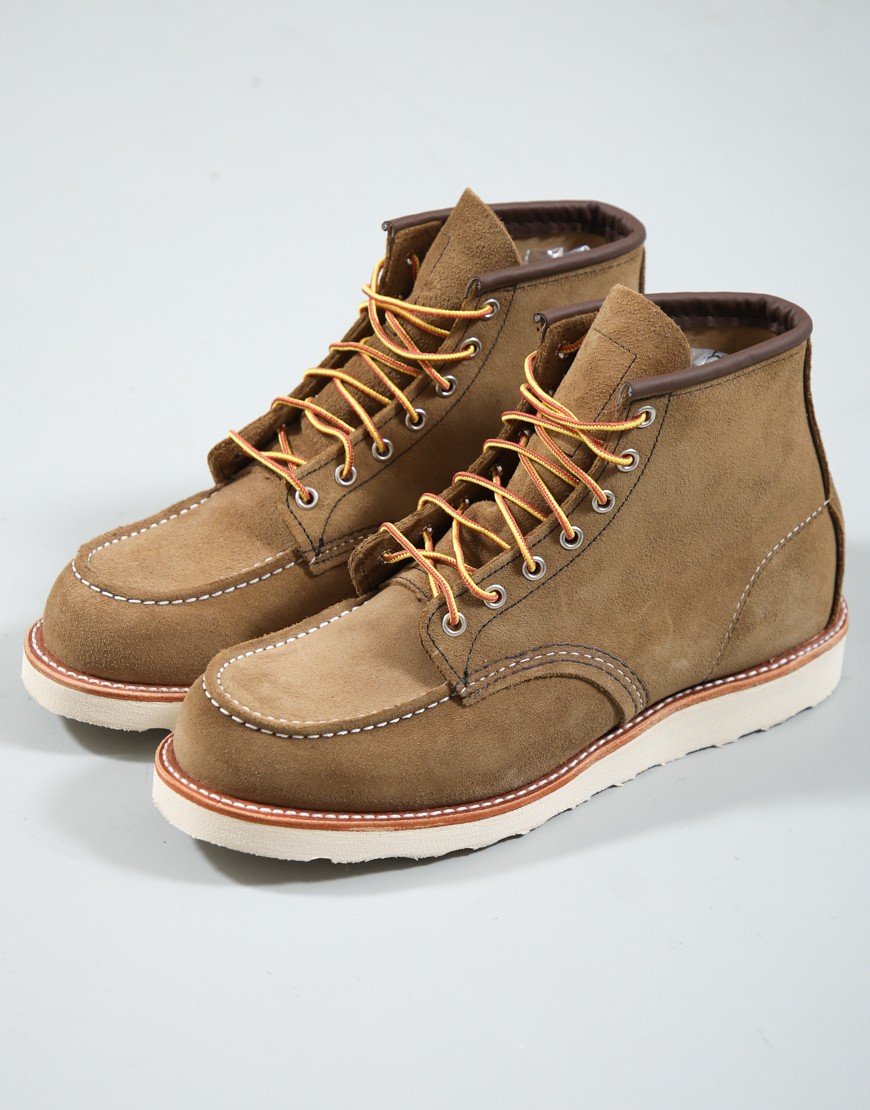 Red Wing 8881 Classic Moc Toe Boots Olive Mohave
