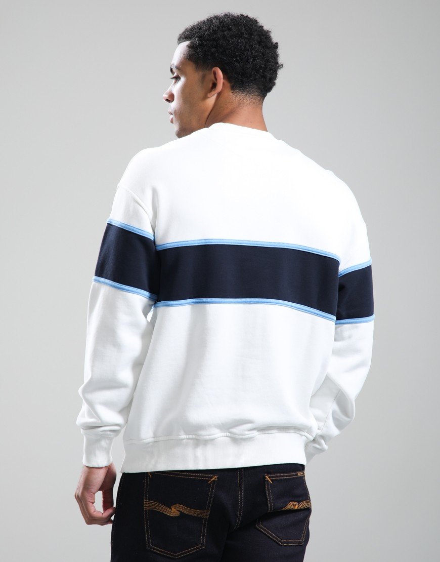 Rockport Hubbard Cut & Sew Insert Logo Sweat White