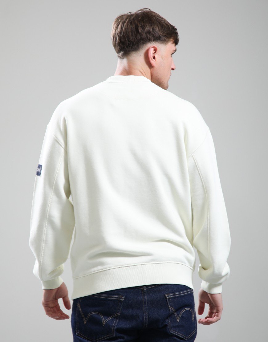 Rockport New England Front Logo Sweat Ecru