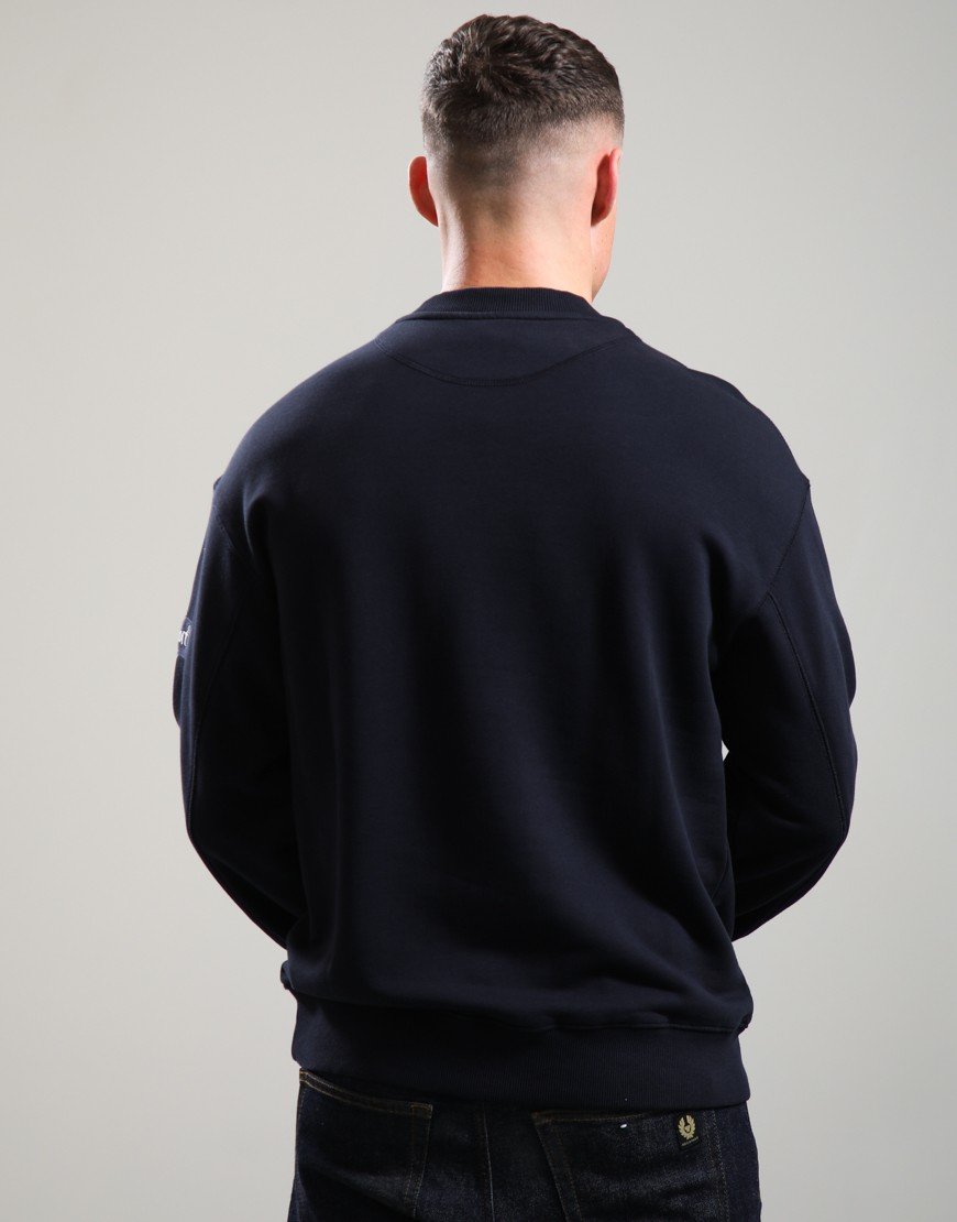 Rockport New England Front Logo Sweat Navy
