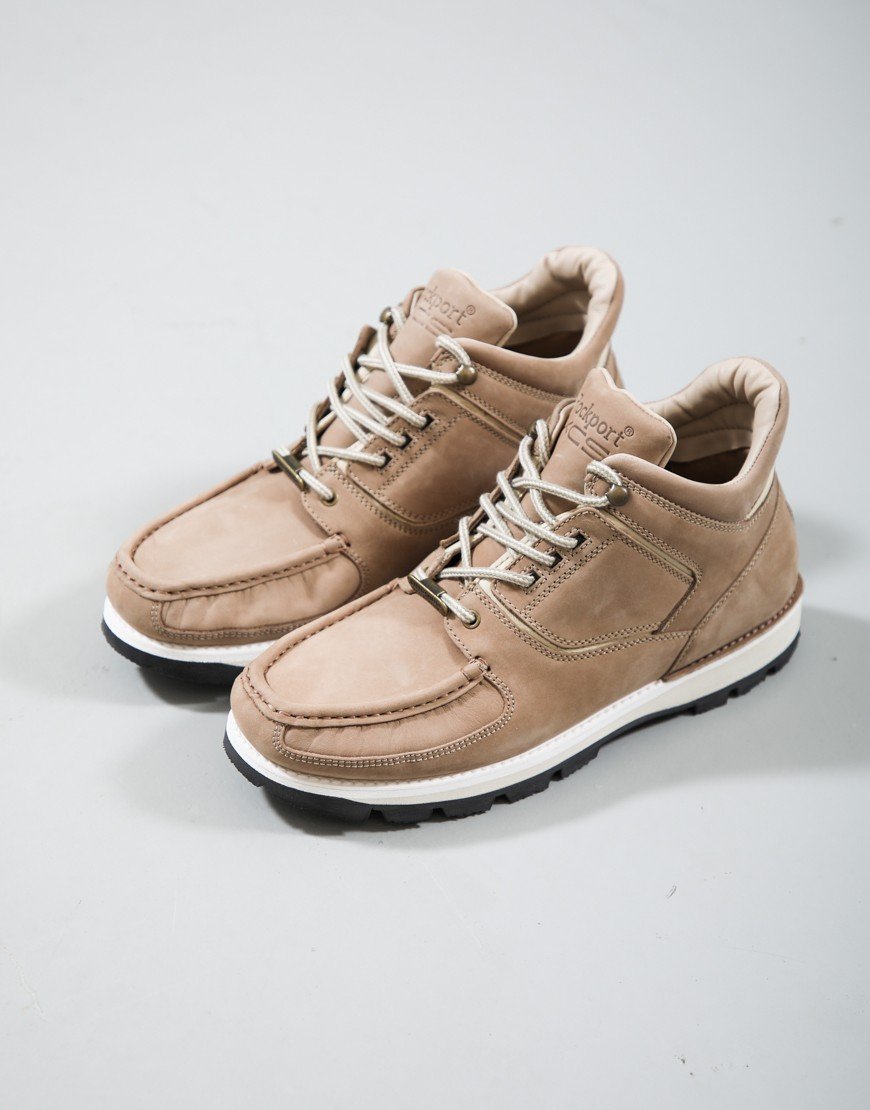 Rockport Umbwe Heritage Nubuck Boots Stone Ecru