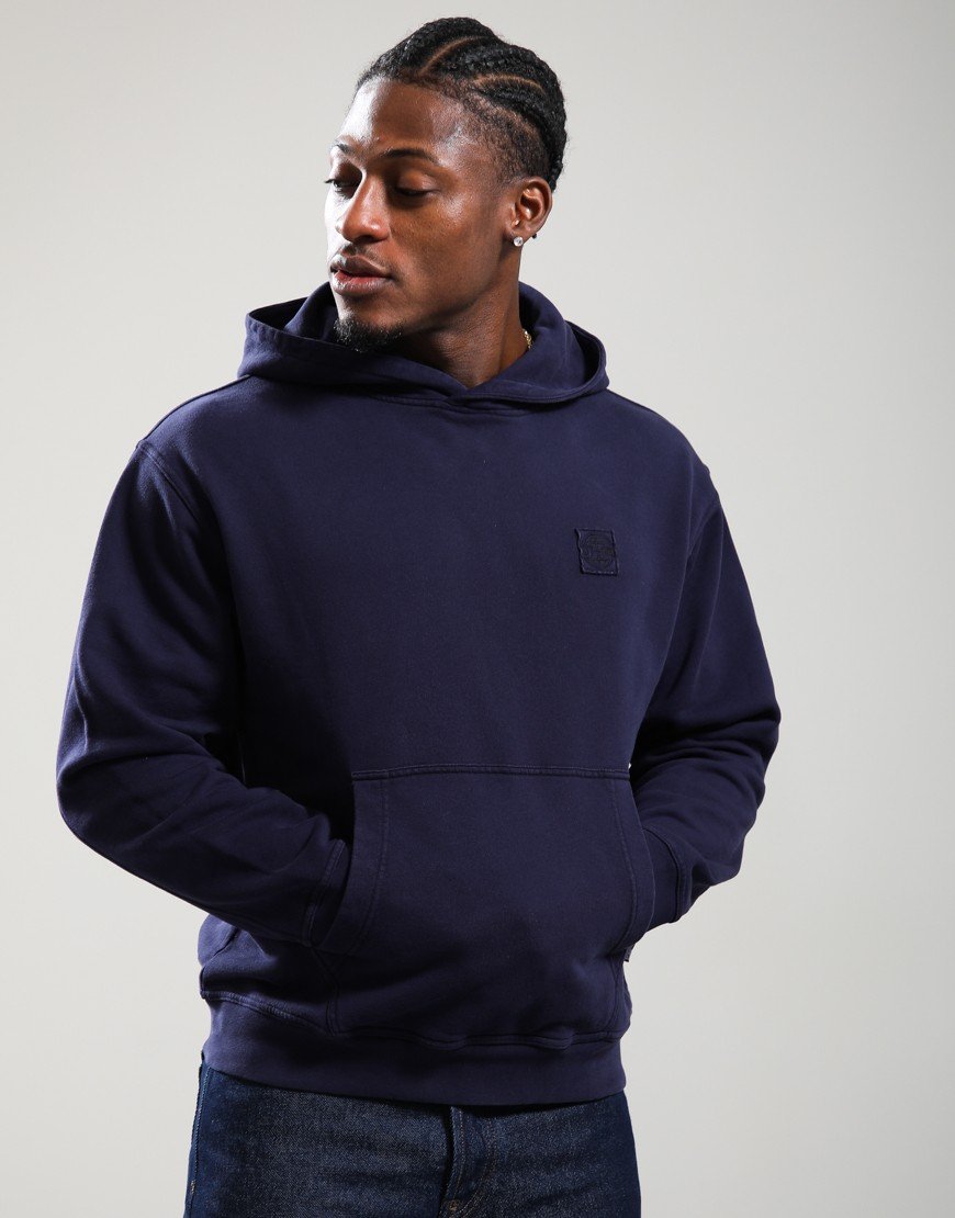 ST95 Alcantara Patch Back Hoodie Navy