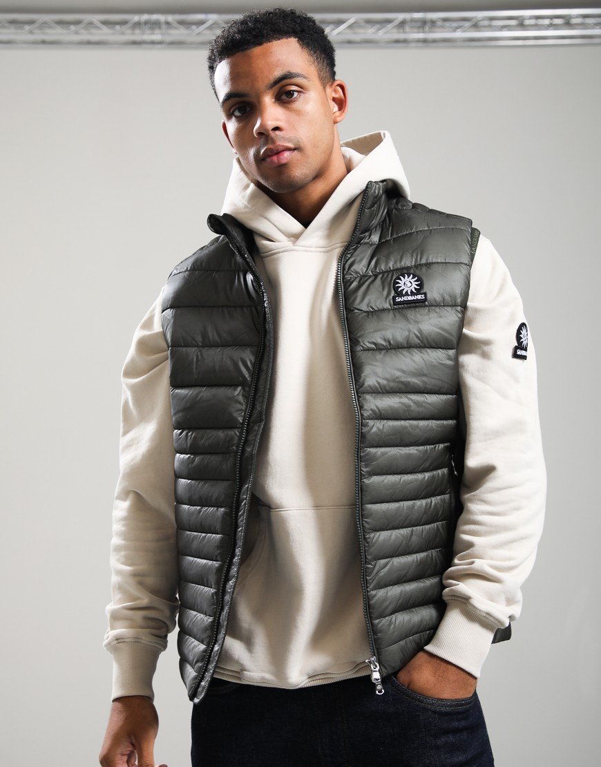 Parajumpers Ripstop Micro Puffer Gilet Olive