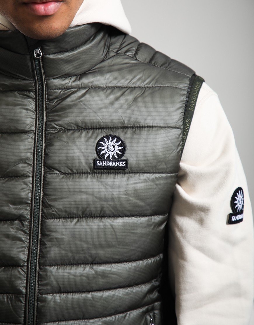 Parajumpers Ripstop Micro Puffer Gilet Olive