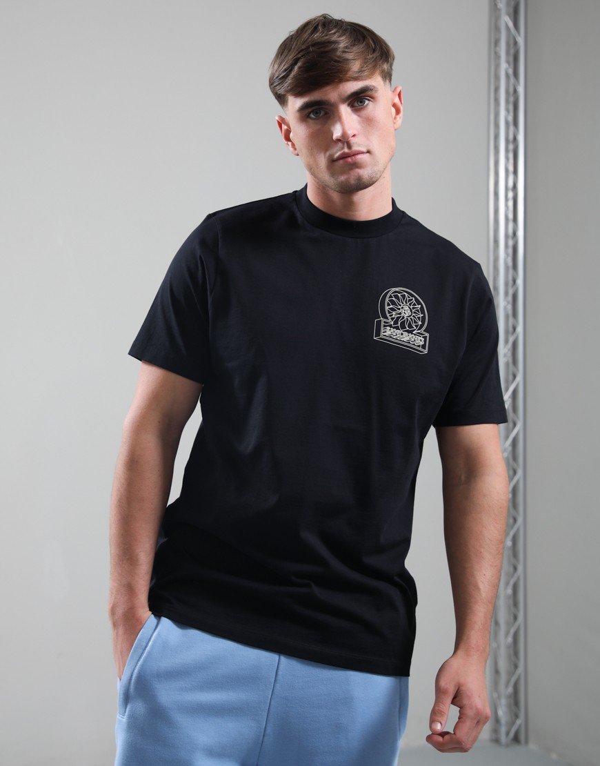 Sandbanks 3D Logo Print T-Shirt Black