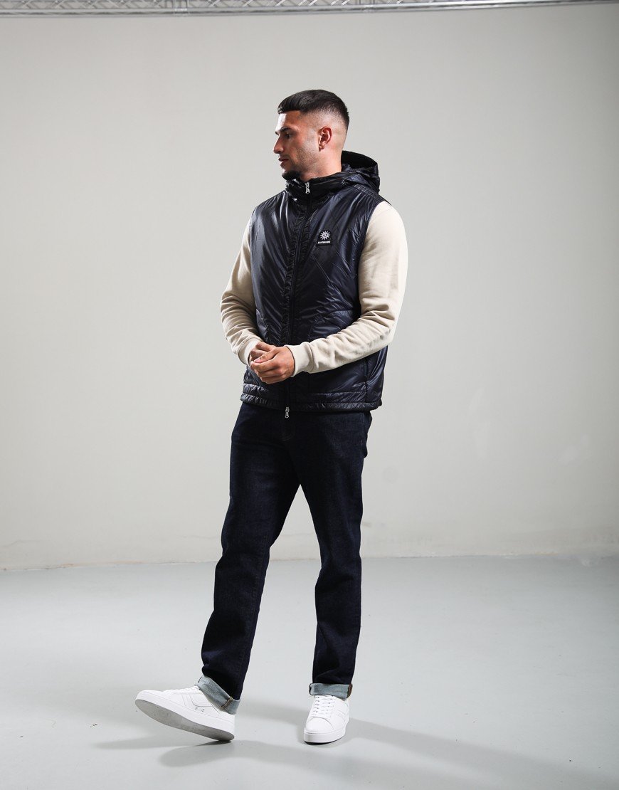 Sandbanks Apex Lightweight PrimaLoft® Hooded Gilet Navy