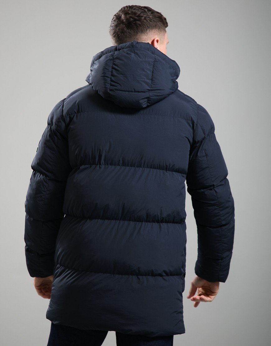 Sandbanks Atlas Mid-Length Down Jacket Navy
