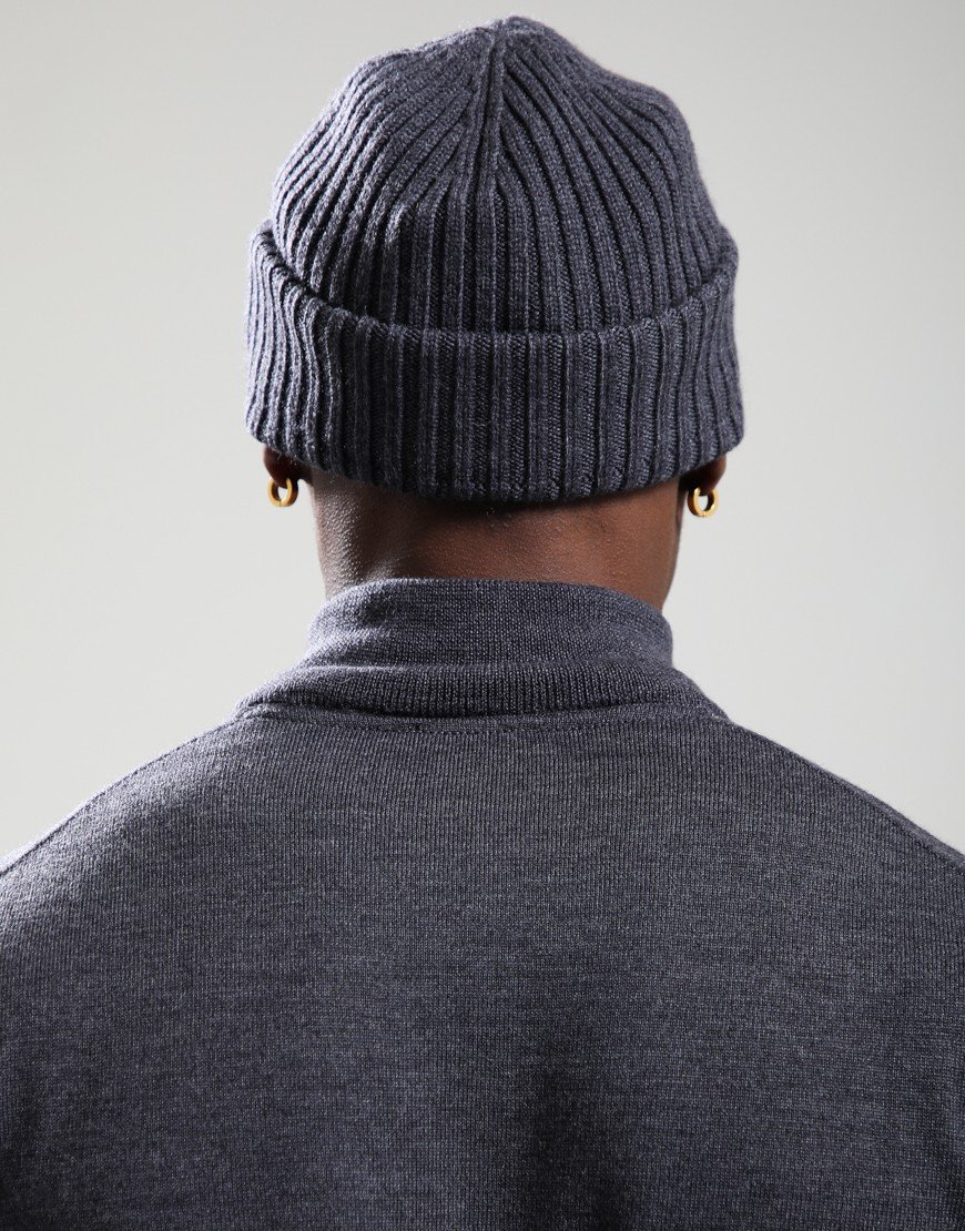 Sandbanks Badge Logo Beanie Anthracite