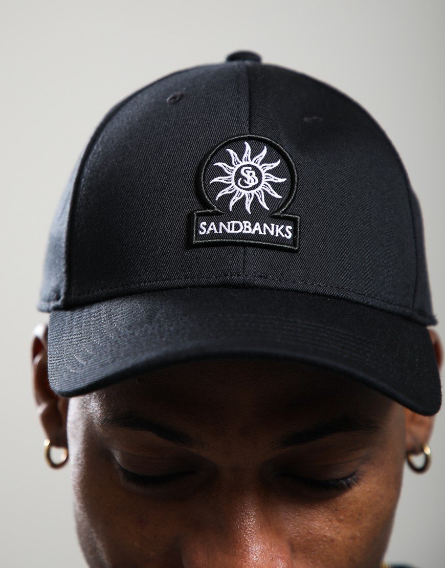 Sandbanks Badge Logo Cap Black/White