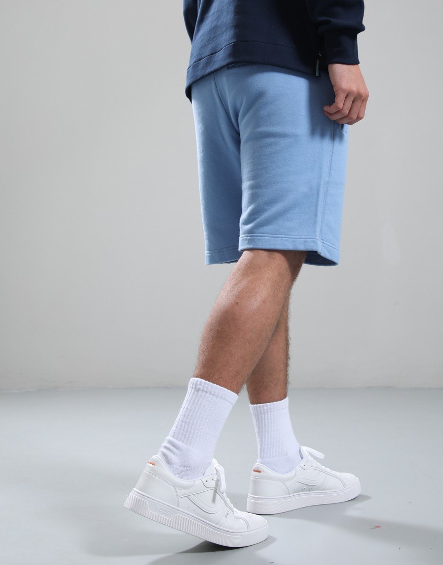 Sandbanks Badge Logo Shorts Dusty Blue