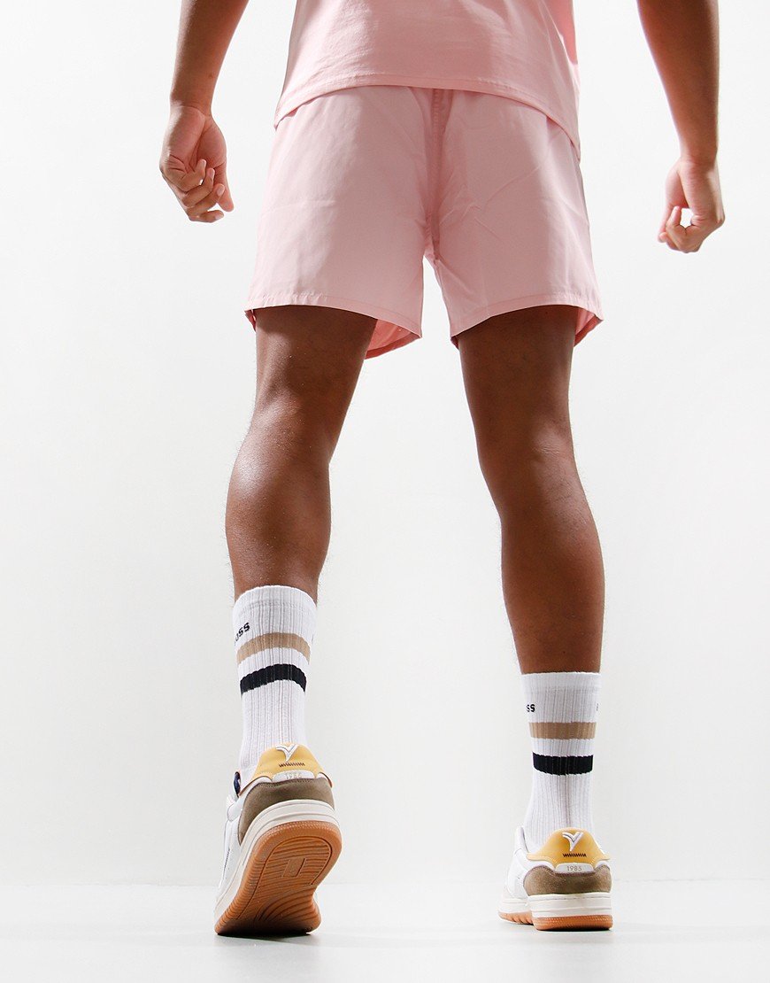 Sandbanks Badge Logo Swim Shorts Pink