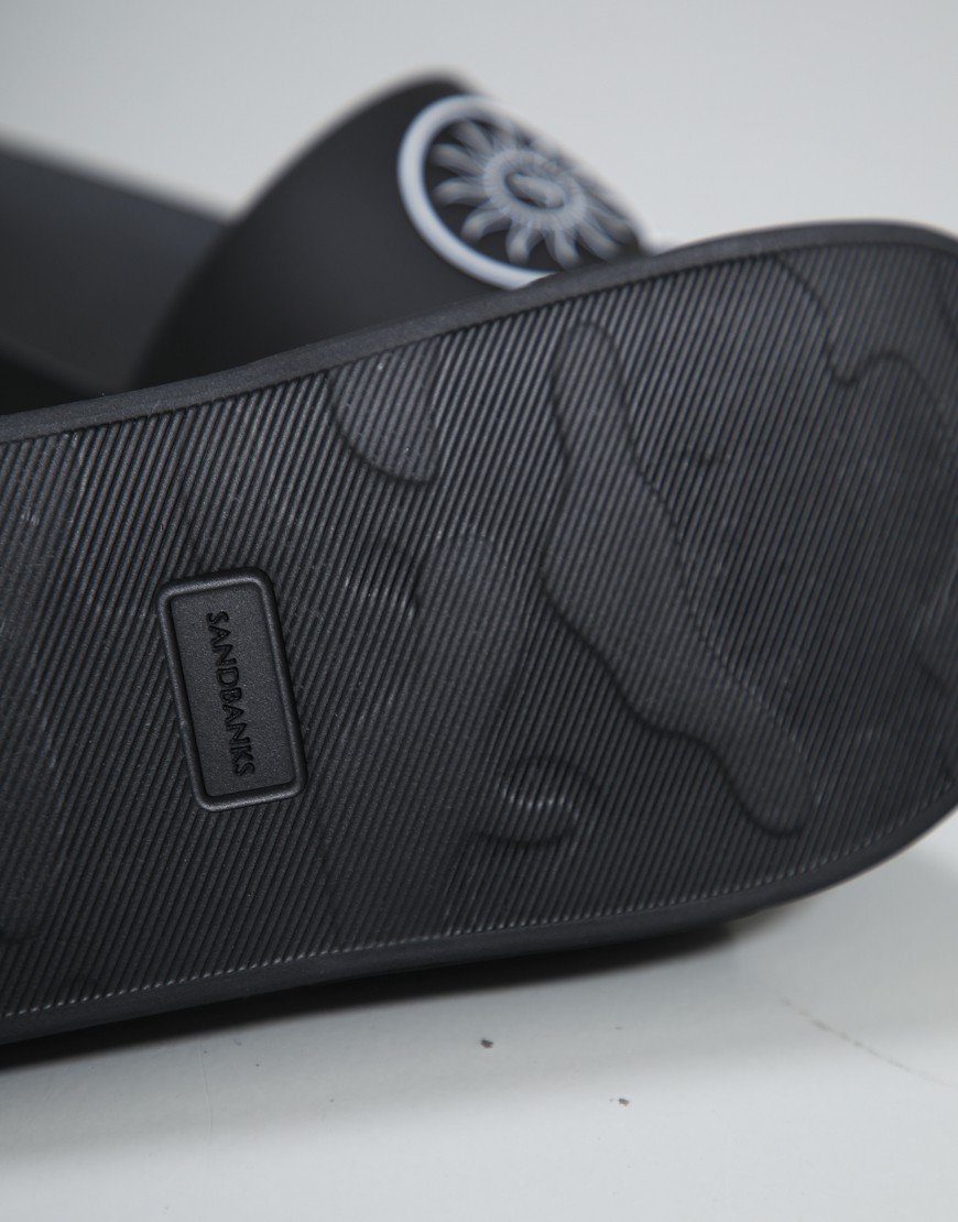 Sandbanks Badge Logo Sliders Black