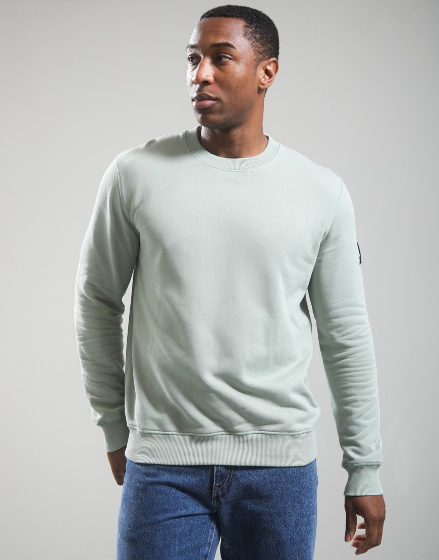 Sandbanks Badge Logo Sweat Sage