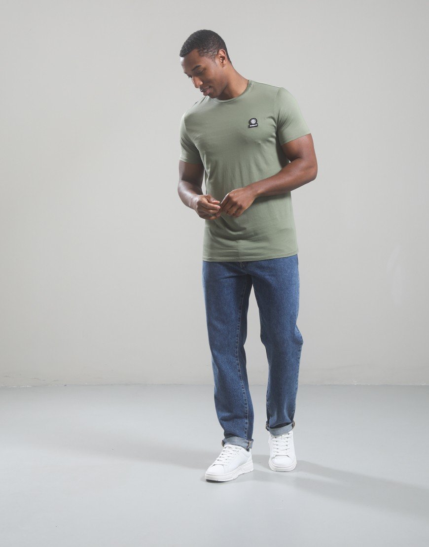 Sandbanks Badge Logo T-Shirt Army