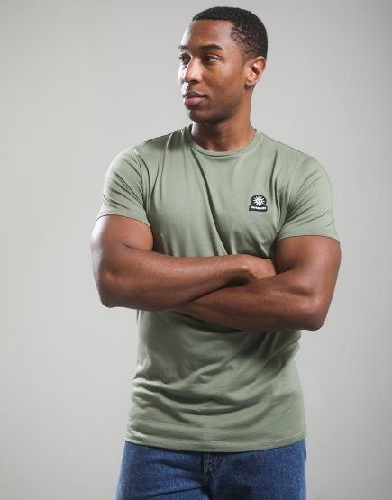 Sandbanks Badge Logo T-Shirt Army