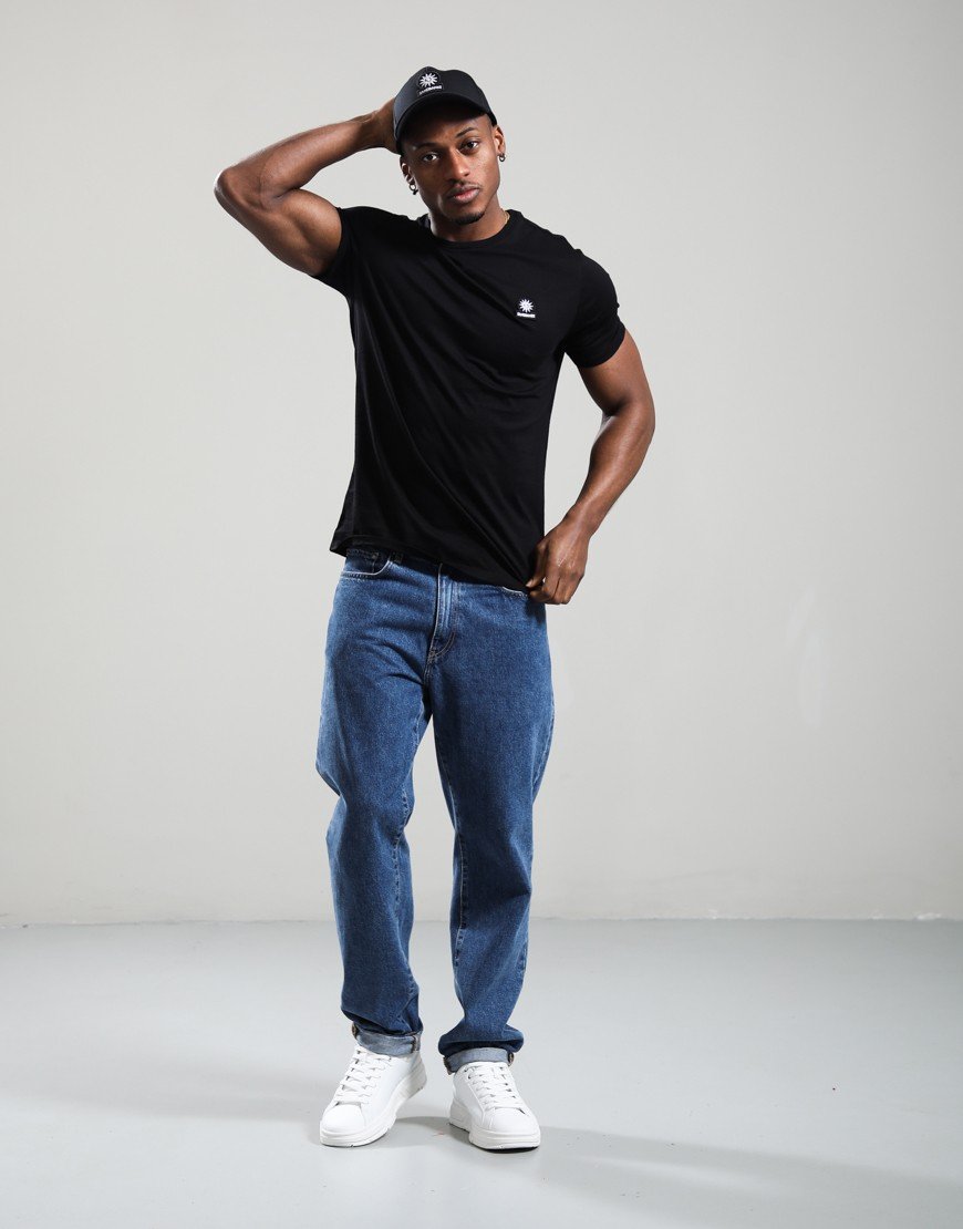 Sandbanks Badge Logo T-Shirt Black