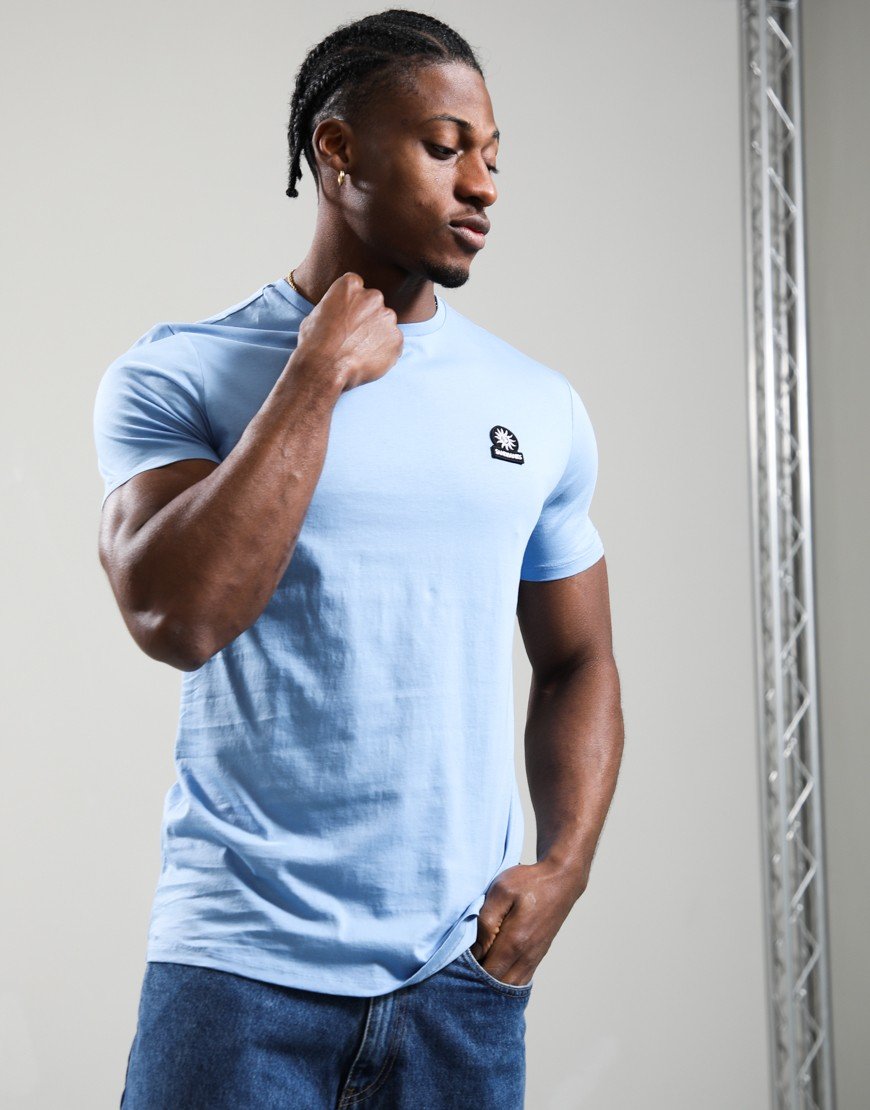Sandbanks Badge Logo T-Shirt Dusty Blue