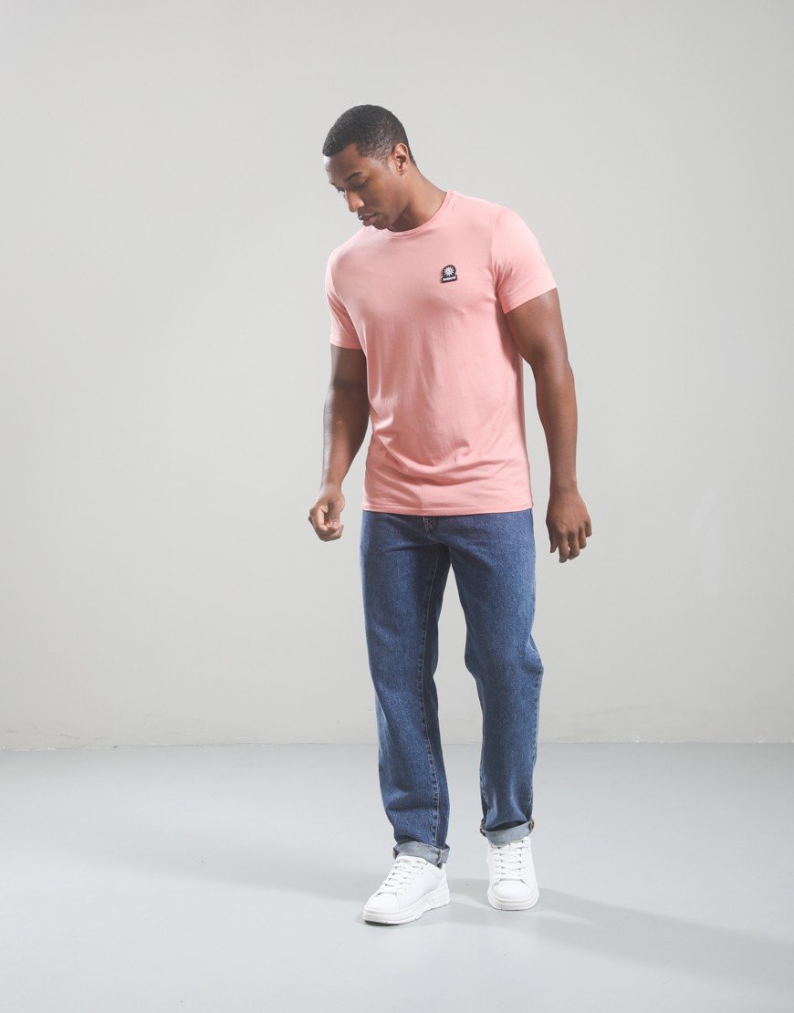 Sandbanks Badge Logo T-Shirt Dusty Pink