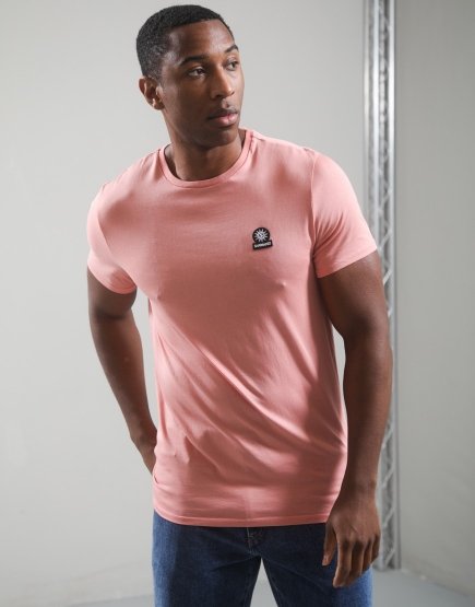 Sandbanks Badge Logo T-Shirt Dusty Pink