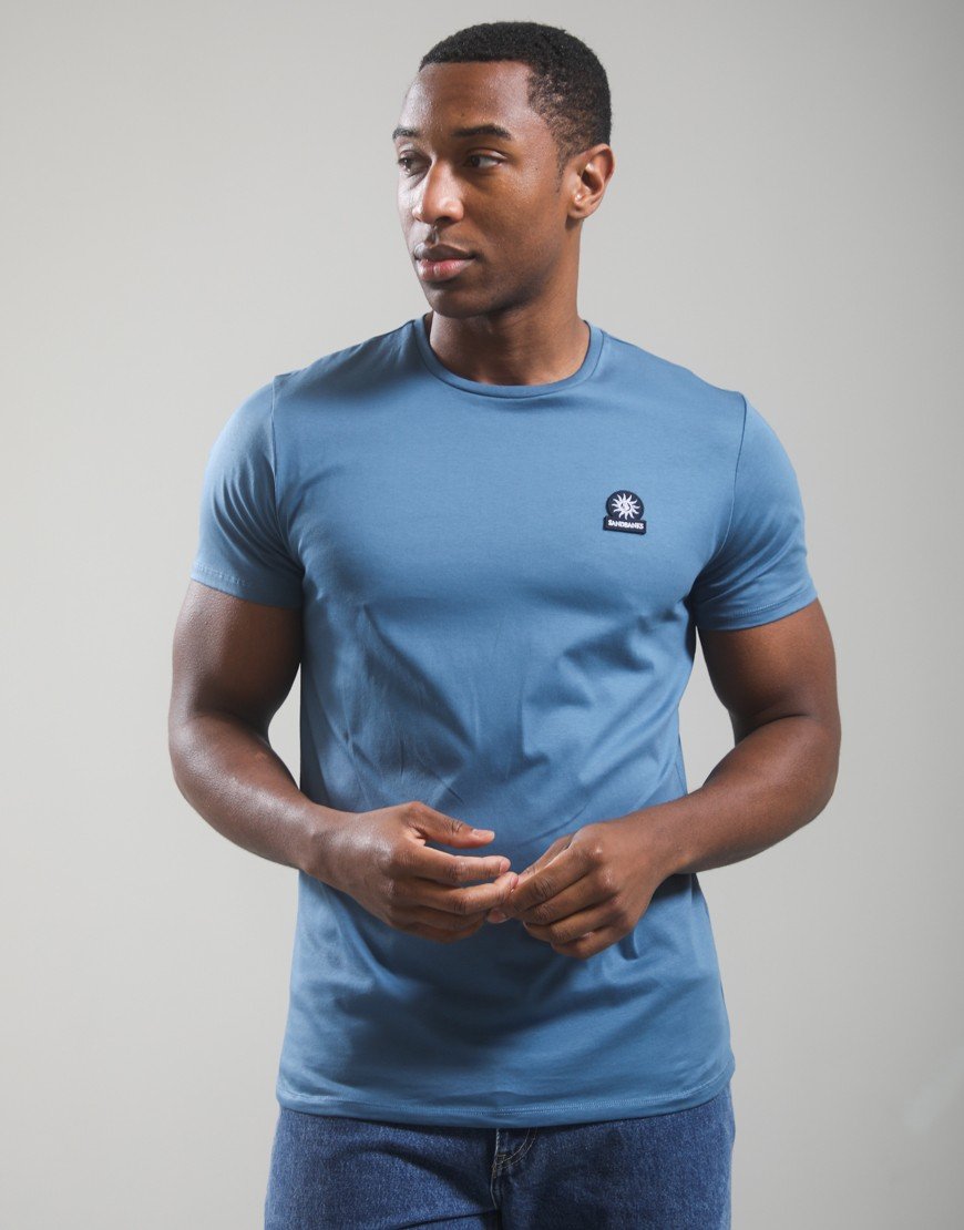 Sandbanks Badge Logo T-Shirt Teal