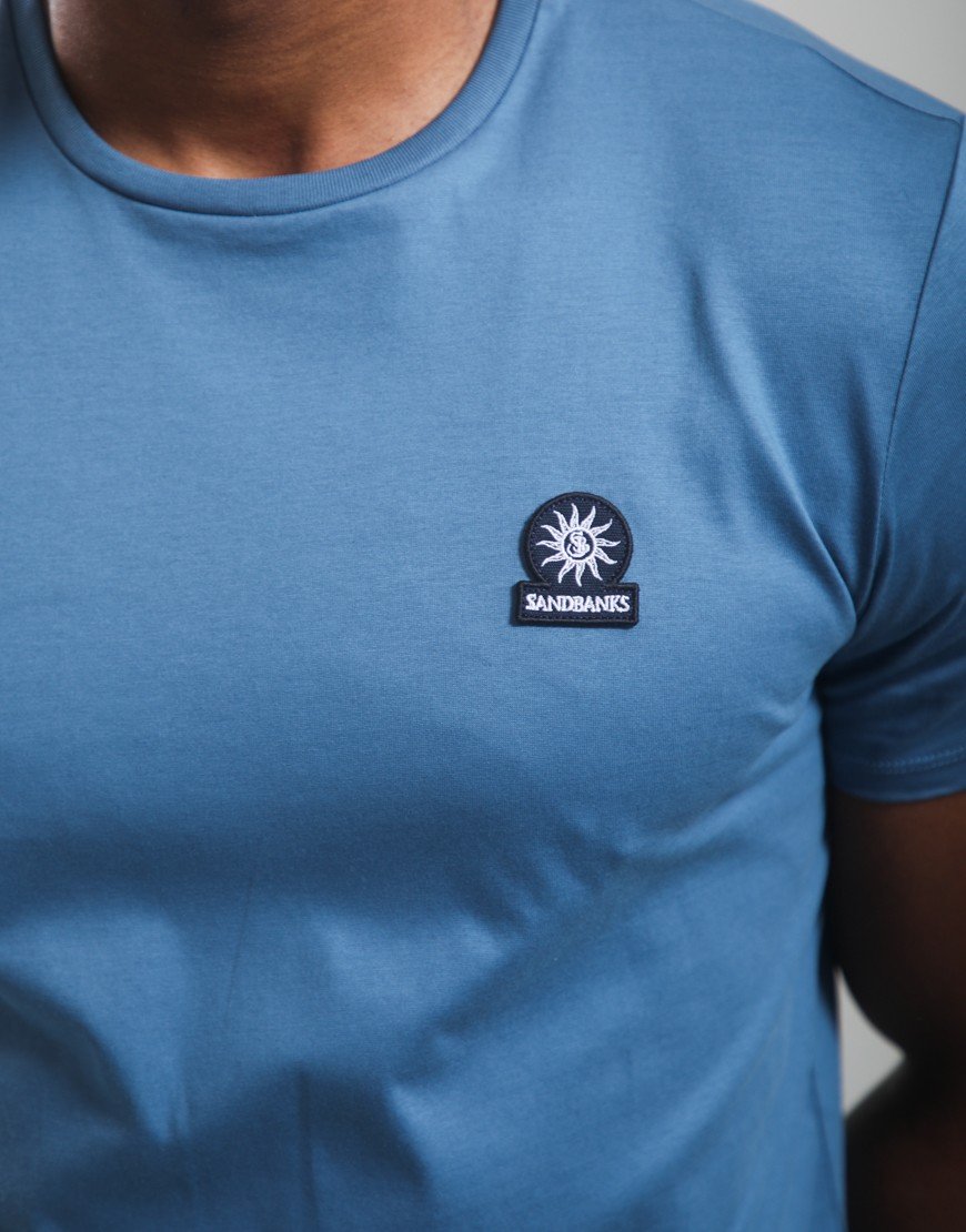 Sandbanks Badge Logo T-Shirt Teal