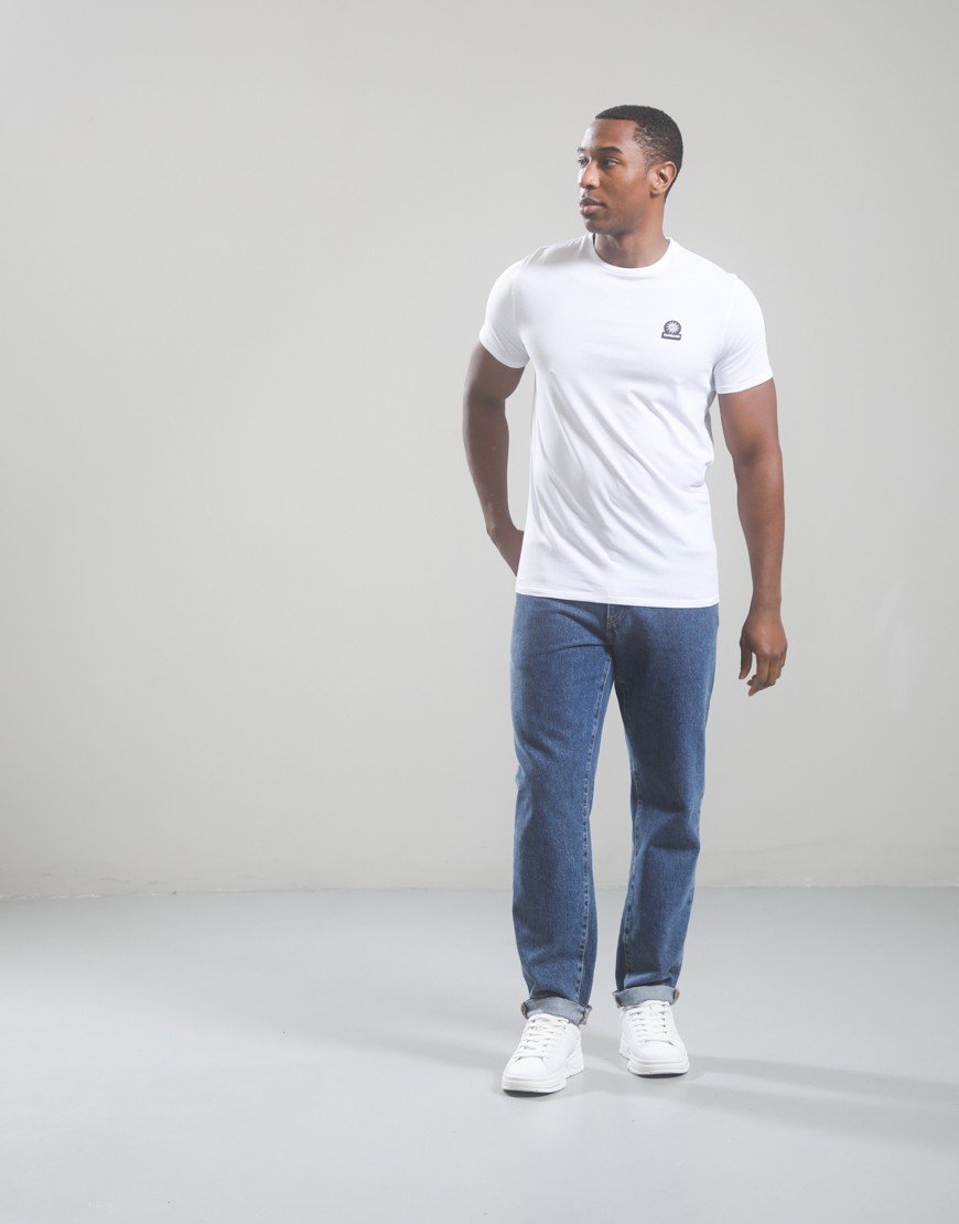 Sandbanks Badge Logo T-Shirt White