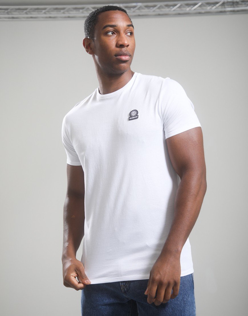 Sandbanks Badge Logo T-Shirt White