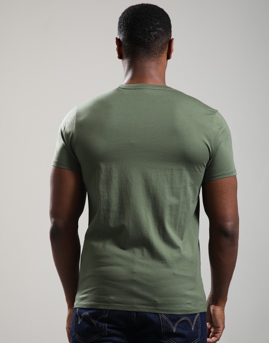 Sandbanks Badge Logo T-Shirt Olive