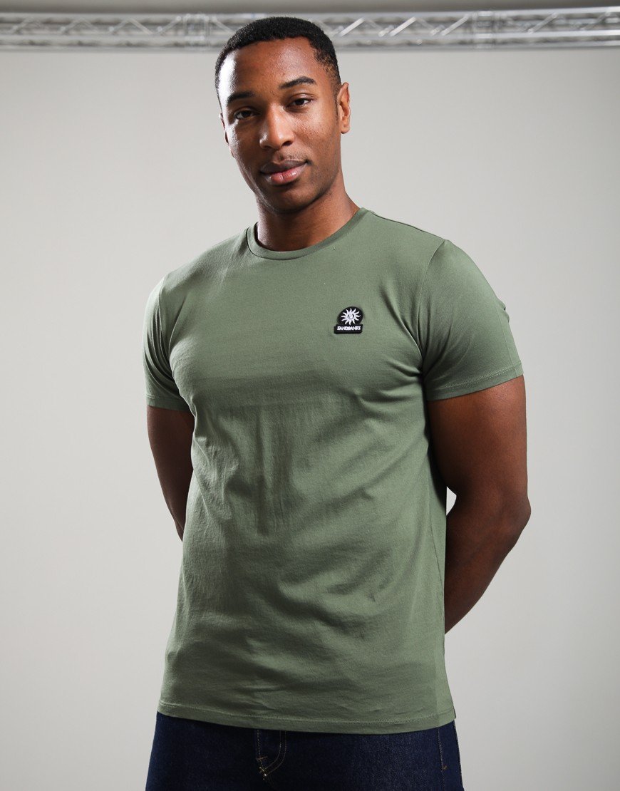 Sandbanks Badge Logo T-Shirt Olive