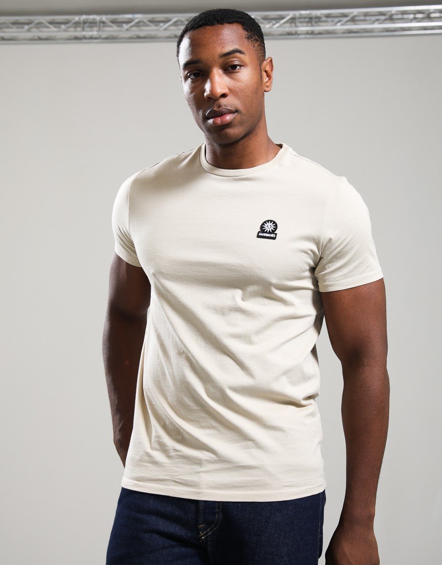 Sandbanks Badge Logo T-Shirt Stone