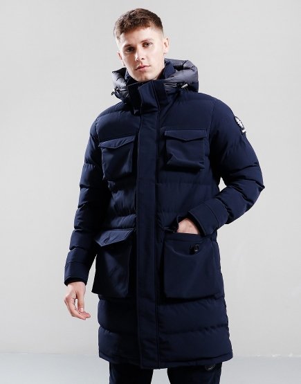 Sandbanks Branksome Puffer Jacket  Navy