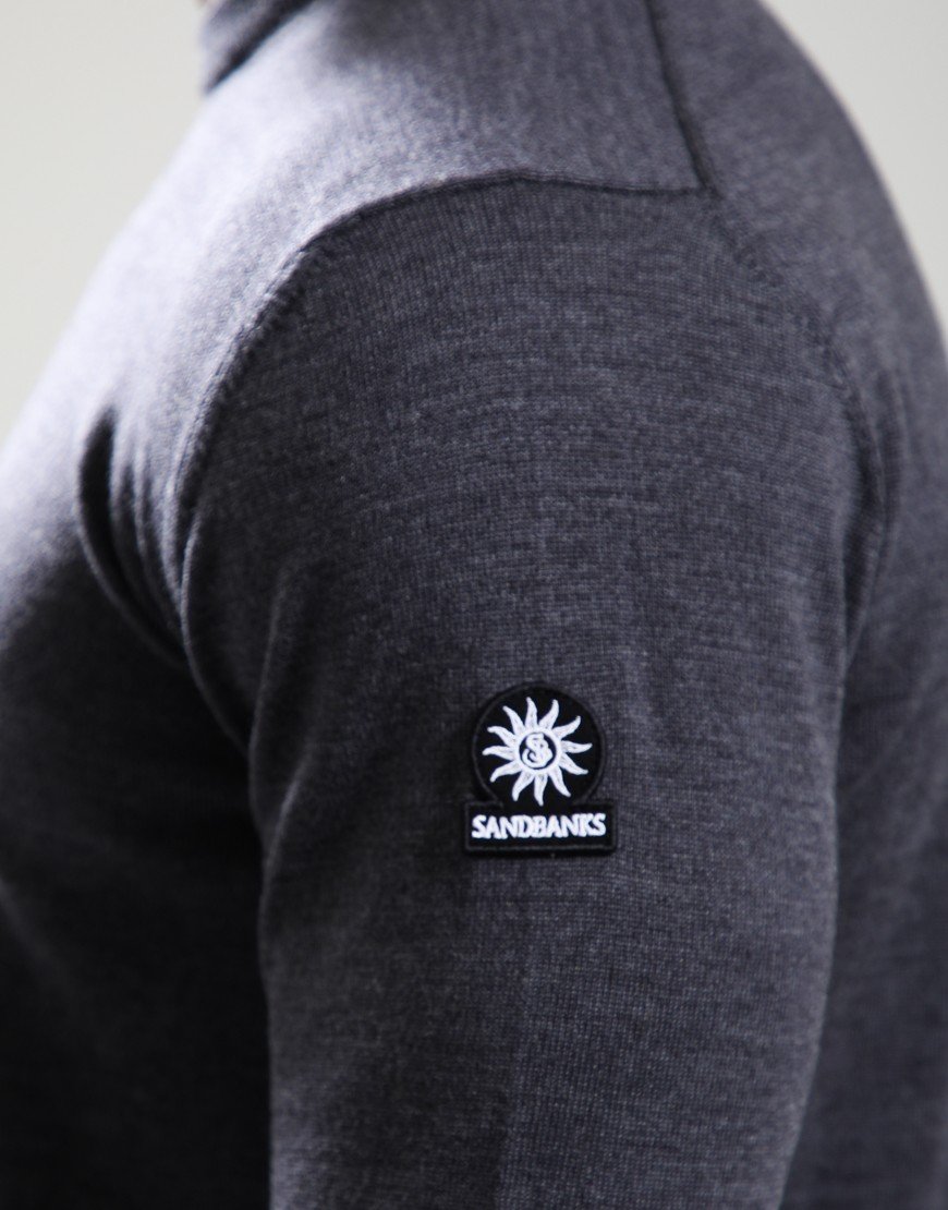 Sandbanks Gauge Crew Knit Anthracite
