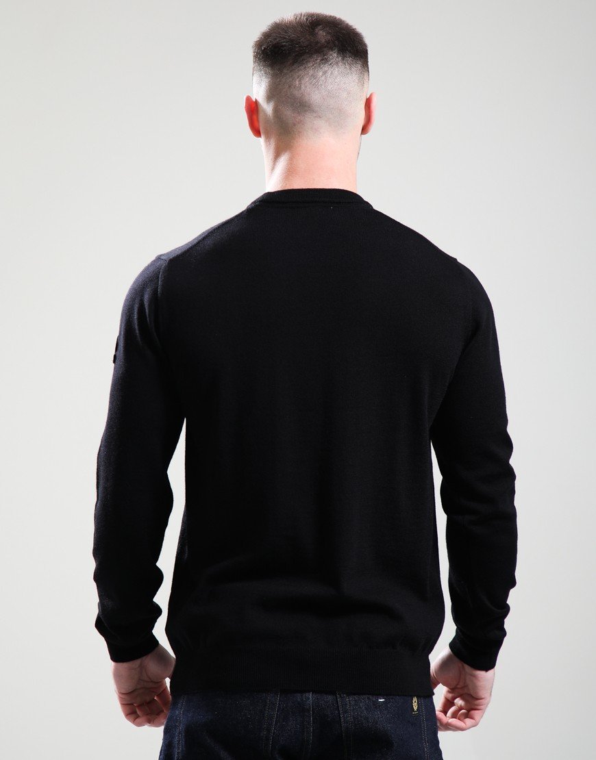 Sandbanks Gauge Crew Knit Black