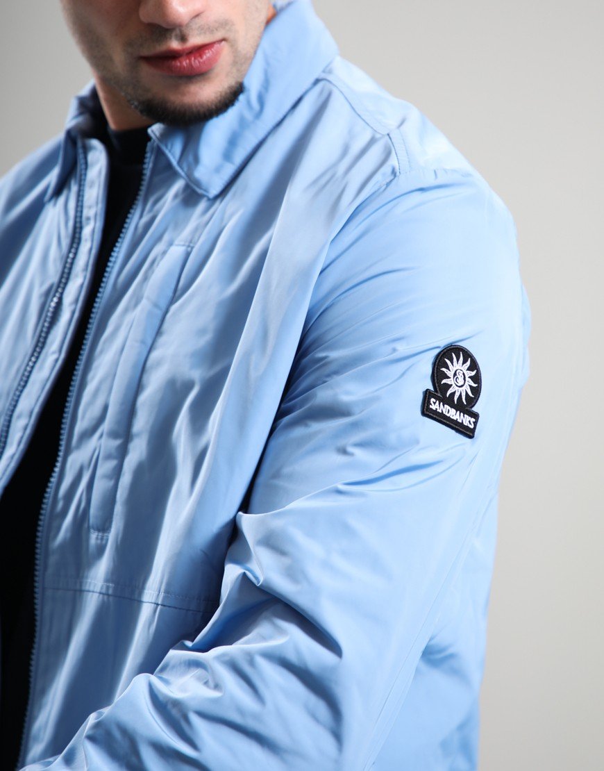 Sandbanks Nylon Overshirt Dusty Blue