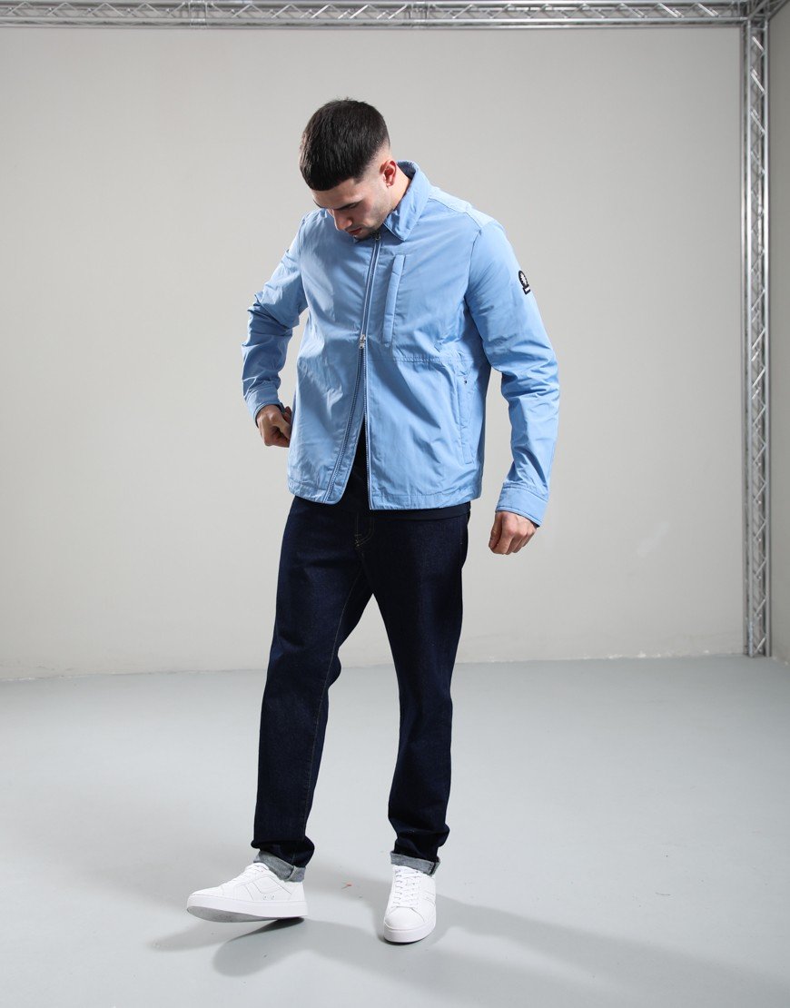 Sandbanks Nylon Overshirt Dusty Blue