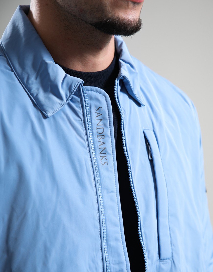 Sandbanks Nylon Overshirt Dusty Blue