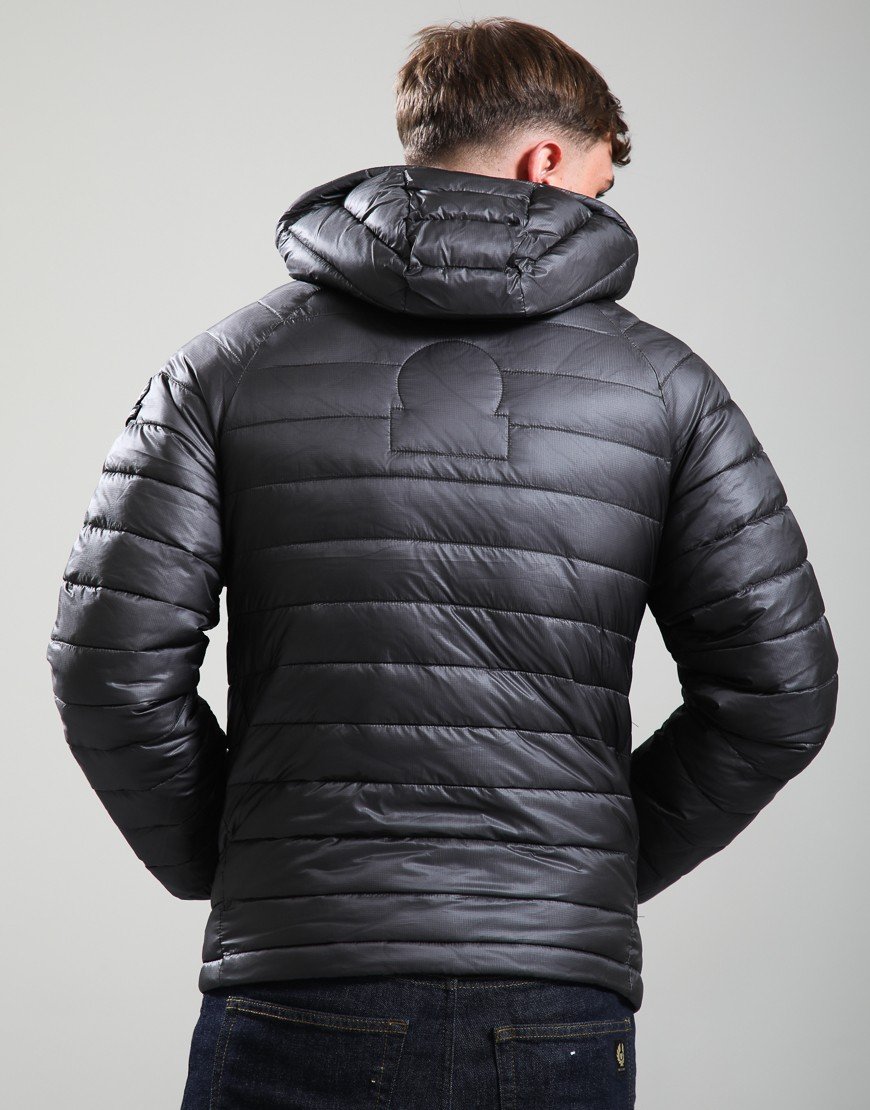 Sandbanks Ragland Hooded Ripstop Micro Puffer Jacket Anthracite