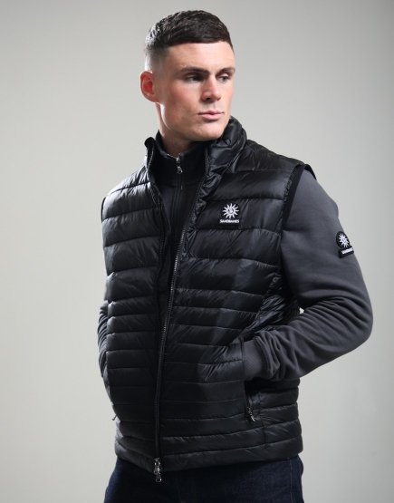 Sandbanks Ripstop Micro Puffer Gilet Black