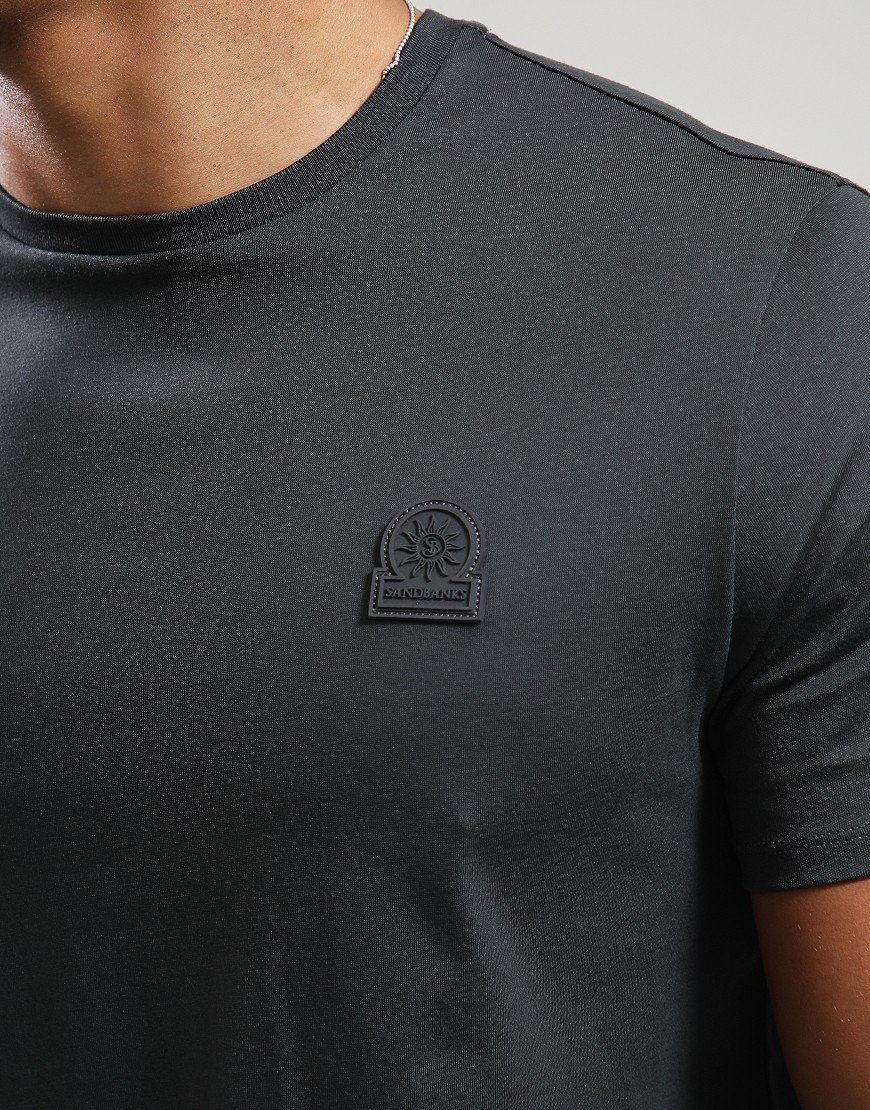 Sandbanks Rubber Badge T-Shirt Anthracite Sandbanks Rubber Badge T-Shirt Anthracite