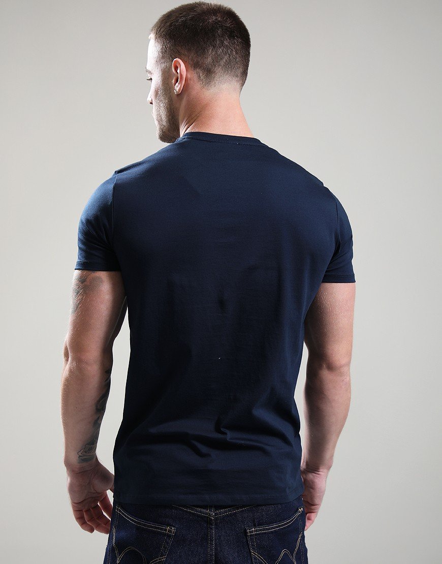 Sandbanks Rubber Badge T-Shirt Navy Sandbanks Rubber Badge T-Shirt Navy