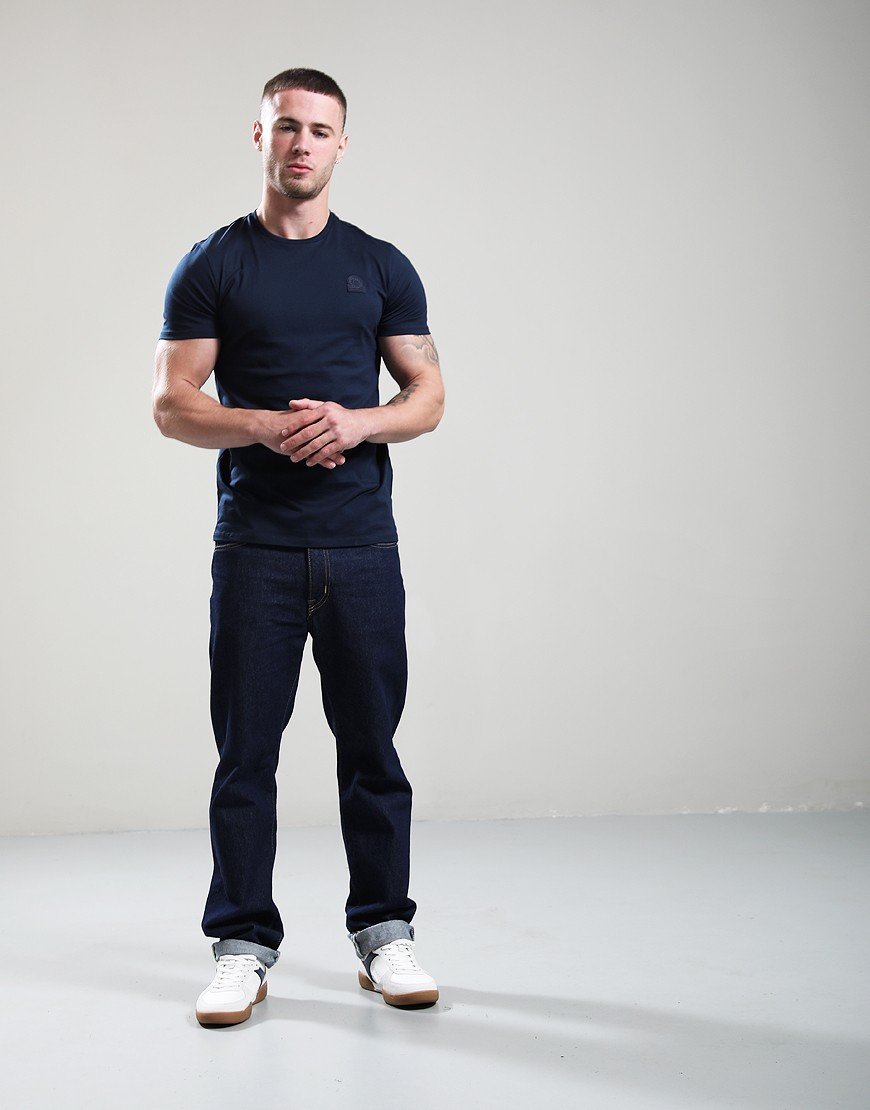 Sandbanks Rubber Badge T-Shirt Navy Sandbanks Rubber Badge T-Shirt Navy