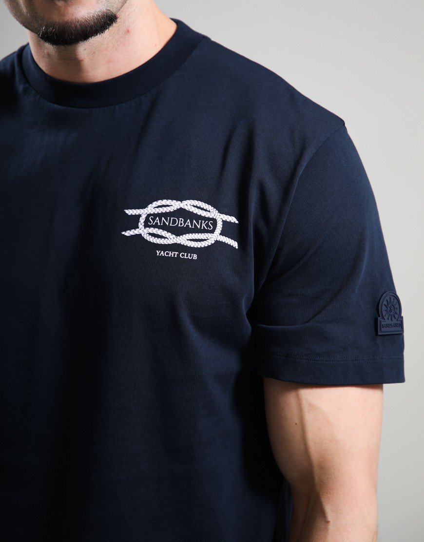 Sandbanks Yacht Club T-Shirt Navy
