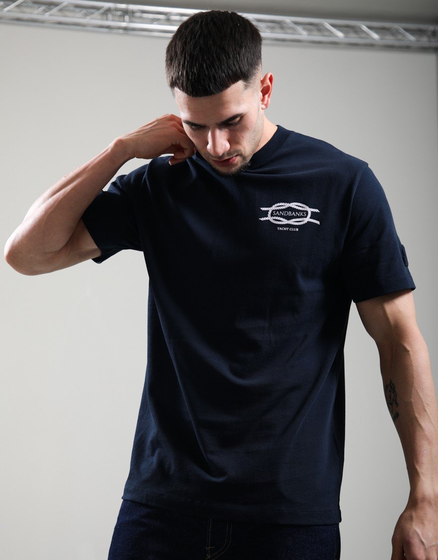 Sandbanks Yacht Club T-Shirt Navy