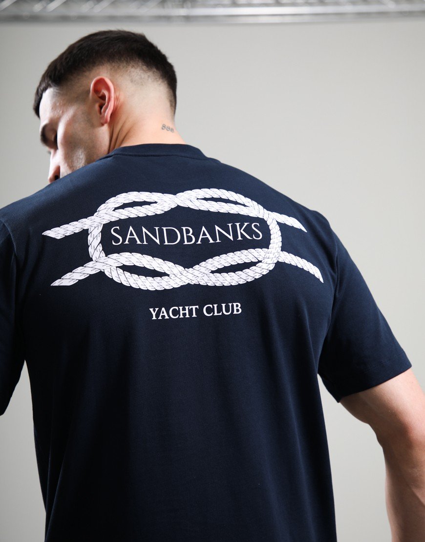 Sandbanks Yacht Club T-Shirt Navy