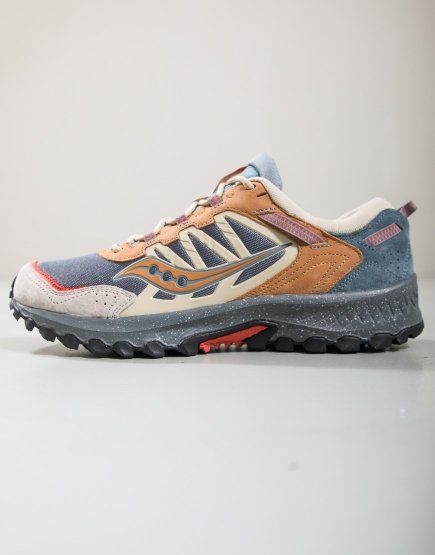 Saucony Grid Peak Trainers Grey/Sand