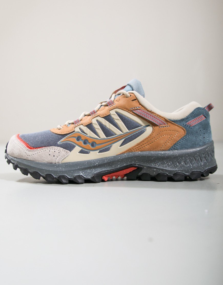 Saucony Grid Peak Trainers Grey/Sand