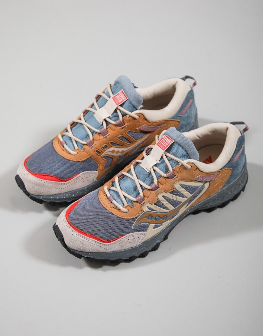 Saucony Grid Peak Trainers Grey/Sand