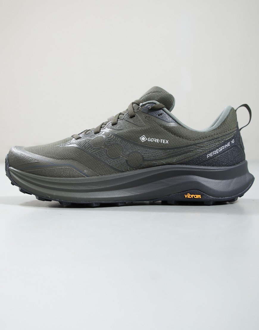 Saucony Peregrine 16 GTX Trainers Fatigue/Ebony