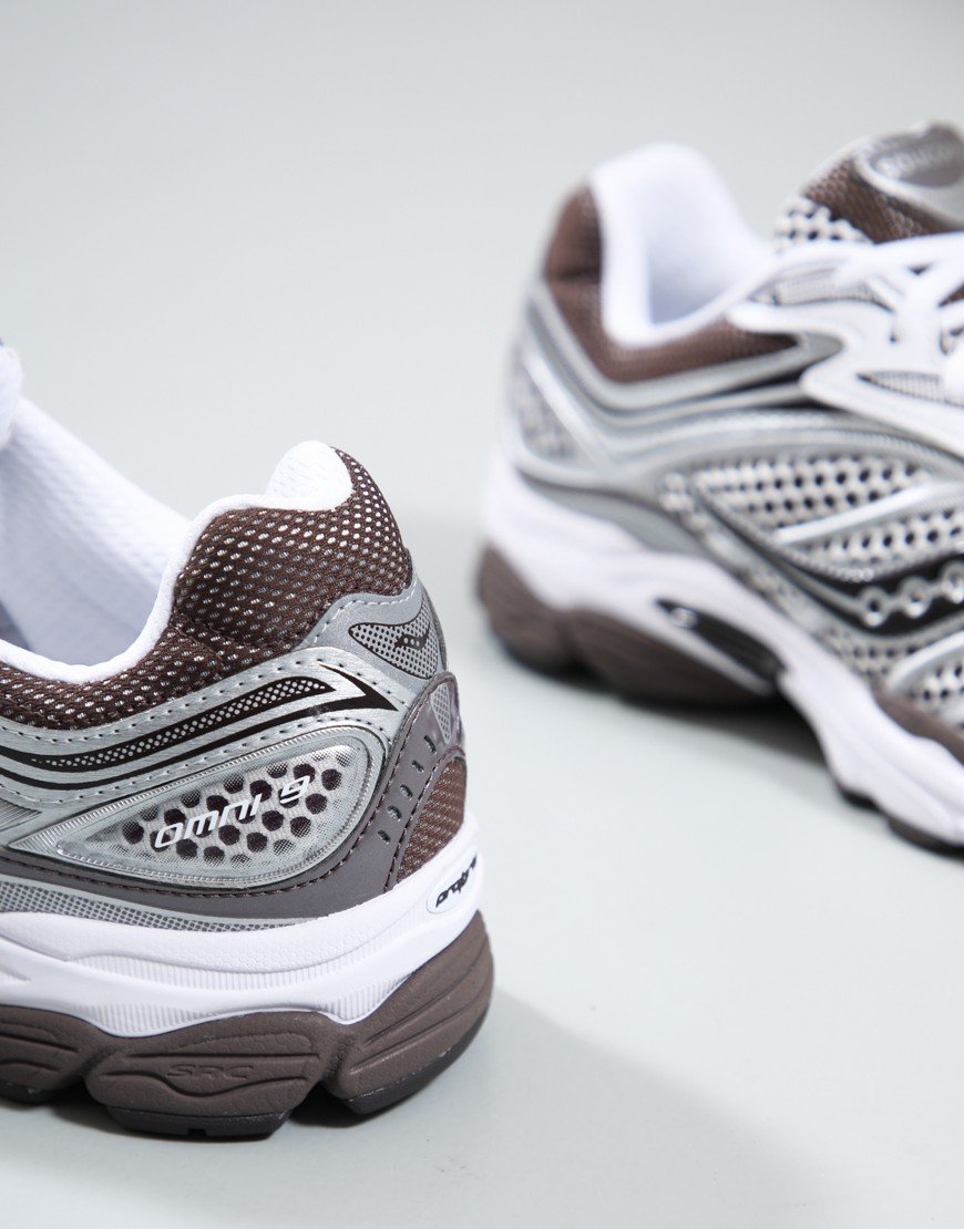 Saucony Progrid Omni 9 OG Trainers White/Brown