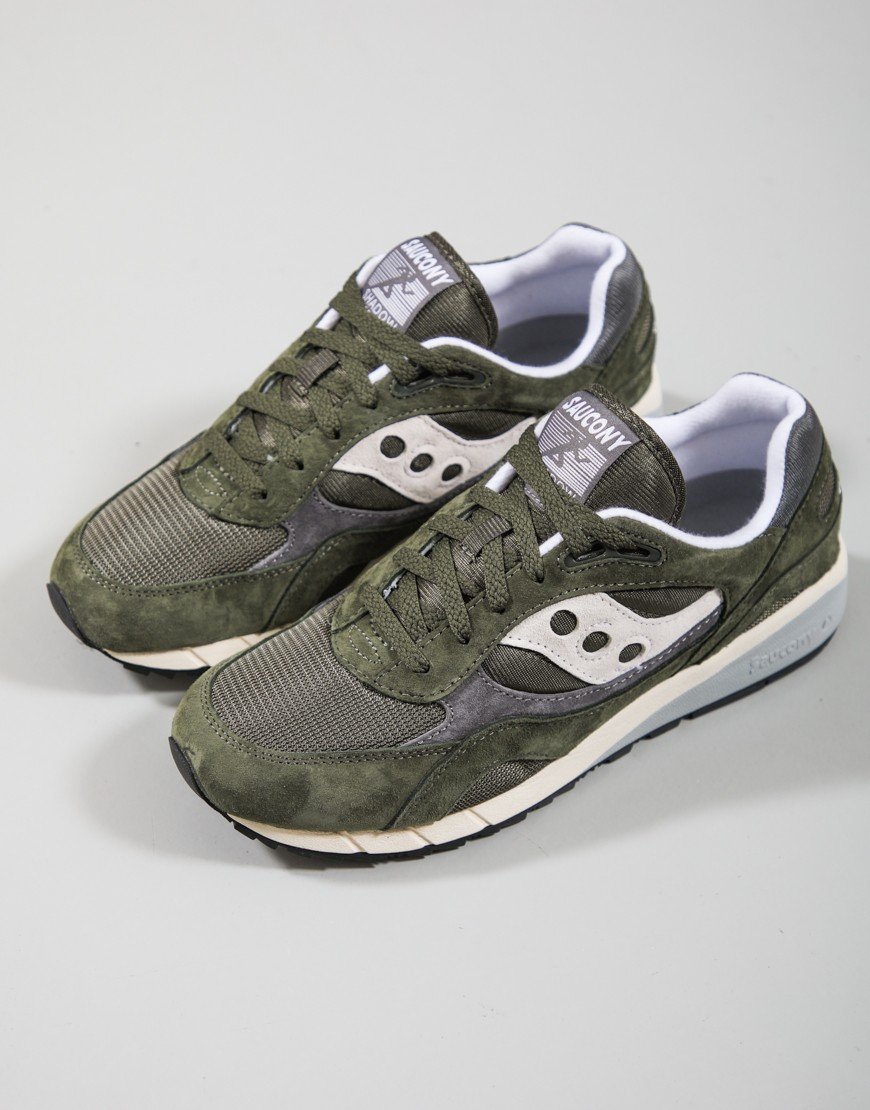 Saucony Shadow 6000 Trainers Green/Gray